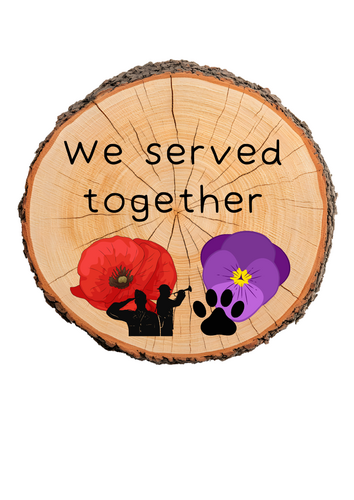 Remembrance Day - Poppy Log Slices