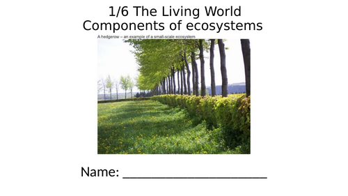 Geography GCSE Revision: Living World (Ecosystems and Hot Deserts)