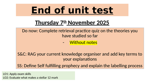 GCSE Sociological theories