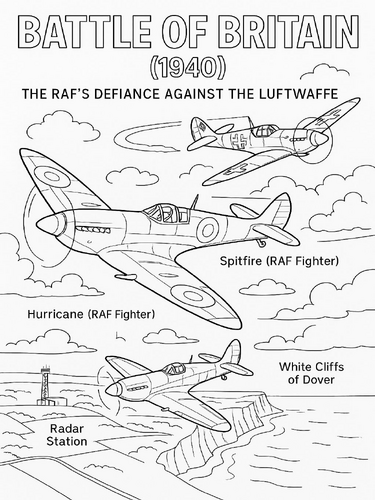 Battle of Britain Coloring Picture