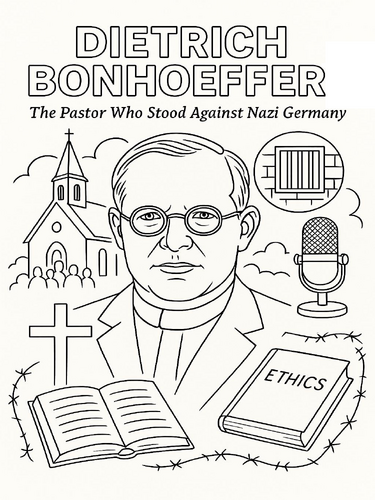 Dietrich Bonhoeffer Coloring Picture