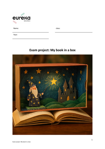 “Book in a Box” – Creative Reading Project Workbook for Secondary English