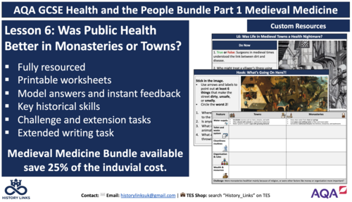 Was Public Health Better in Monasteries or Towns?