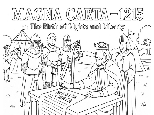 Magna Carta Coloring Picture