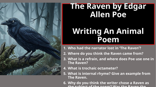 The Raven - Creative Writing Animal Poem
