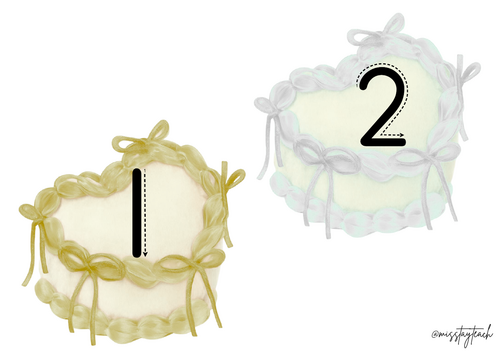 Wedding Cake Numerals