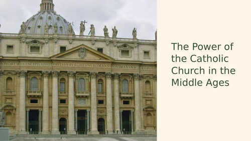 Catholic Church in the Middle Ages Slideshow Presentation