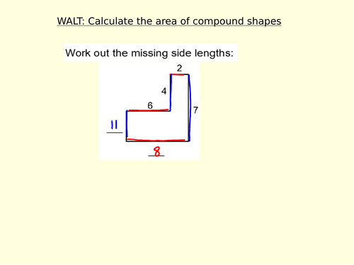 Area of compound shapes