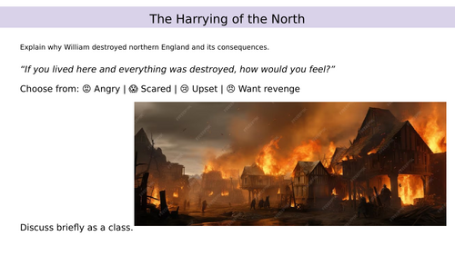 Harrying of the North - Norman England - Williams problems