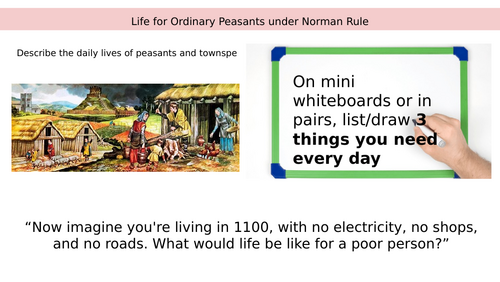Life for ordinary people under Norman rule