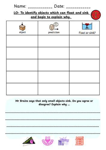 Floating and sinking