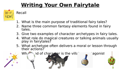 Creative Writing - Writing a Fairy Tale