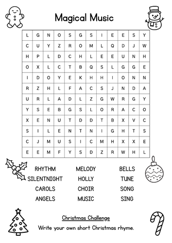 Christmas Wordsearch Pack – 6 Festive Wordsearches for KS1 & KS2 (Pack 2)