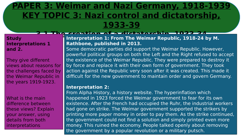 EDEXCEL GCSE HISTORY WEIMAR AND NAZI GERMANY LESSON 23 THE NIGHT OF LONG KNIVES