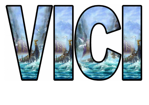 Vicious Vikings Display Lettering