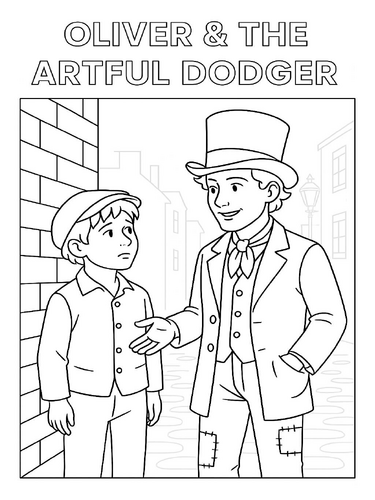 Oliver Twist Coloring Picture