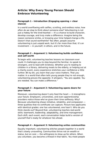 Transactional Examples (Grade 6/7)