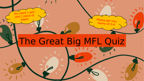 MFL Christmas Quiz