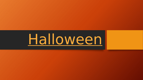 ESL: Halloween