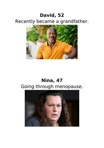 BTEC Health and Social Care Tech Award A1- PIES development in Middle Adulthood.