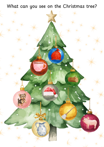 What can you see on the Christmas tree