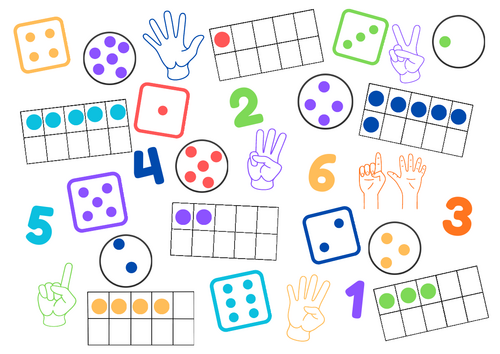 Number hunt sheet to 6