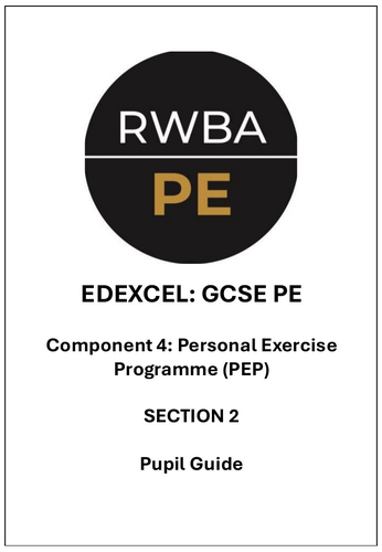 Edexcel GCSE PE - PEP Section 2 Pupil Guide