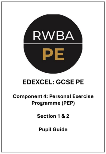Edexcel GCSE PE - PEP Pupil Guide - Section 1 & 2 (combined)