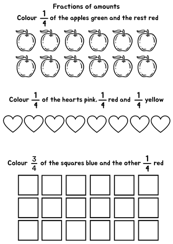 Quarters Fractions of Amounts Workbook