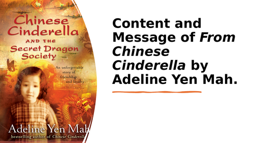 CHINESE CINDERELLA - ADELINE YEN MAH - IGCSE EDEXCEL 4EA1