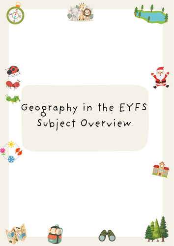 Geography in the EYFS Subject Overview