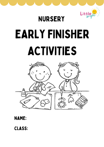 Early Finisher Activities Worksheet Pack – Nursery / EYFS Independent Learning Tasks