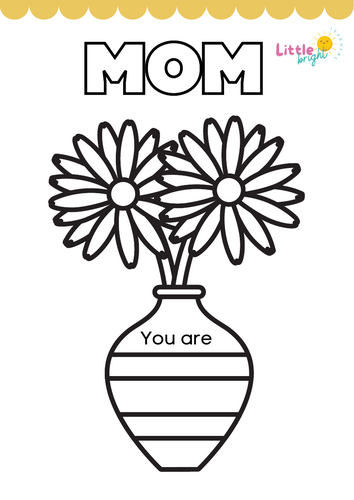 Mother’s Day Flowers Colouring Activity