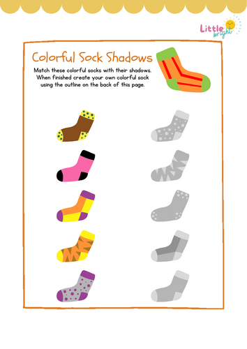 Sock Shadow Matching Activity – EYFS