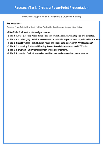 Law and legal studies - full lesson on court process