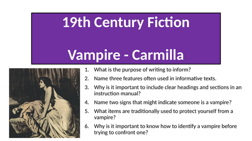 Carmilla - Representation Of The Vampire