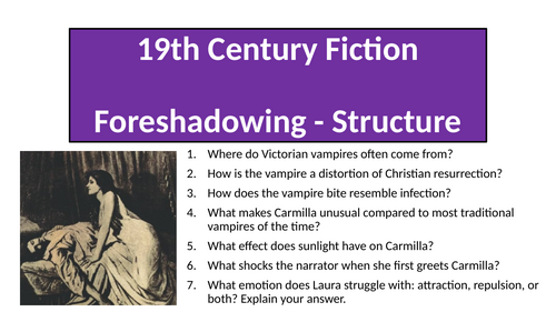 Carmilla - Foreshadowing (Structure)