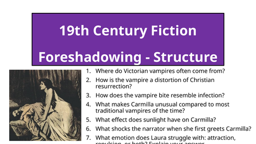 Carmilla - Foreshadowing (Structure)