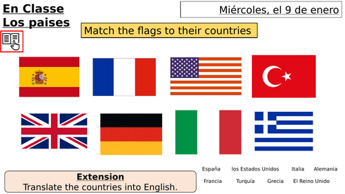Spanish KS3 countries and nationalities