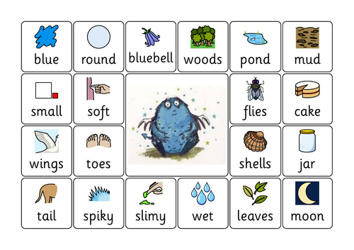 Bog Baby Symbolised Communication Word Bank – SEN / EYFS Writing & Speaking Suppor