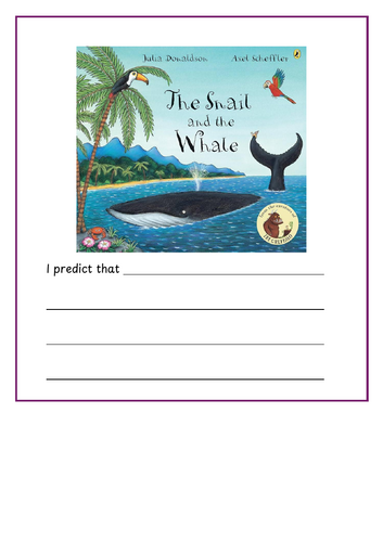 The Snail and the Whale - Prediction Sheet
