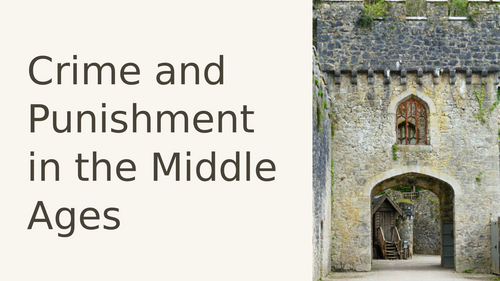 Medieval Crime and Punishment Slideshow Presentation