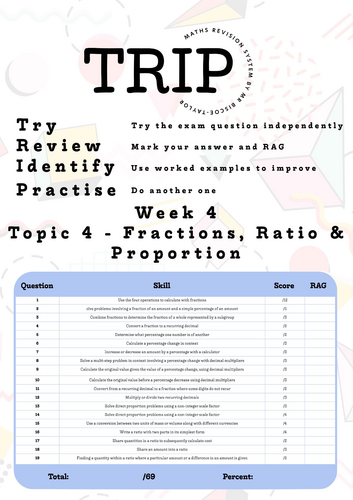 GCSE Maths Higher - Fractions, Ratio & Proportion Workbook