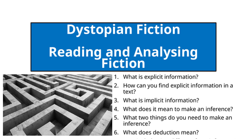 The Maze Runner - Reading and Analysing Fiction