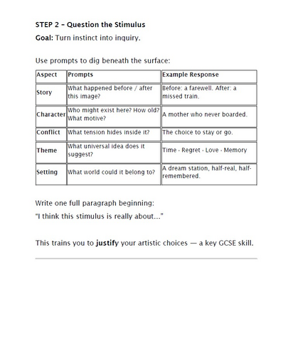 GCSE Drama – The Devising Phases. Phase 1 FREE: Stimulus & Exploration (Independent Study Guide)