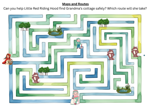 Maps and Routes - Little Red Riding Hood