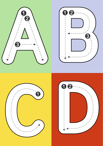 cars letter Tracing Worksheet