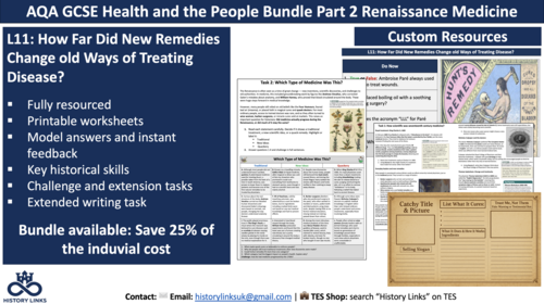 L11: How Far Did New Remedies Change Old Ways of Treating Disease?
