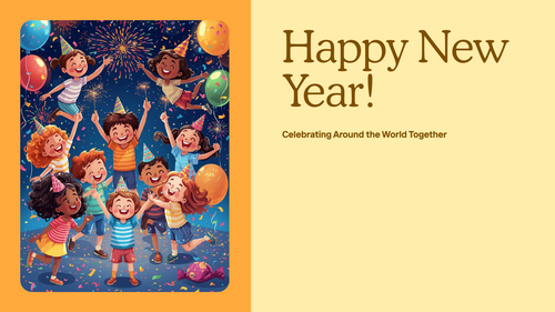 Happy New Year Assembly PowerPoint – Traditions Around the World