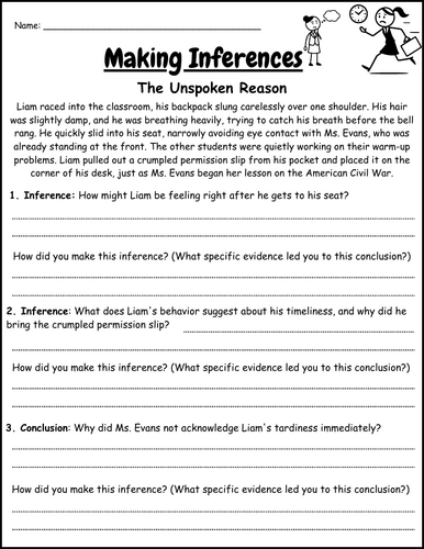 Making Inferences and Drawing Conclusions - Reading Worksheet Pack